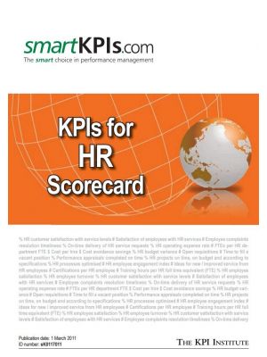 Exemple KPI pentru HR Scorecard
